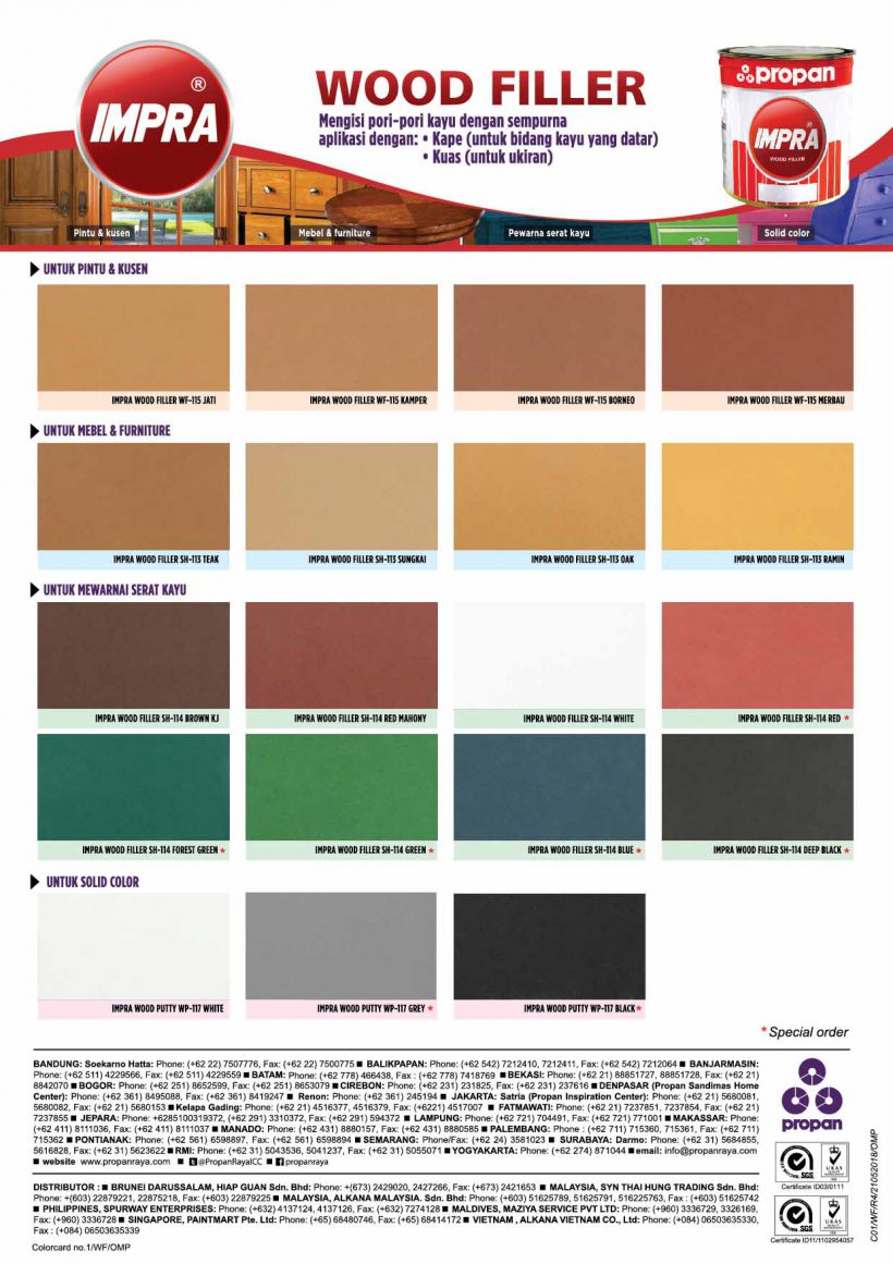 FA_COLOR CARD WOOD FILLER